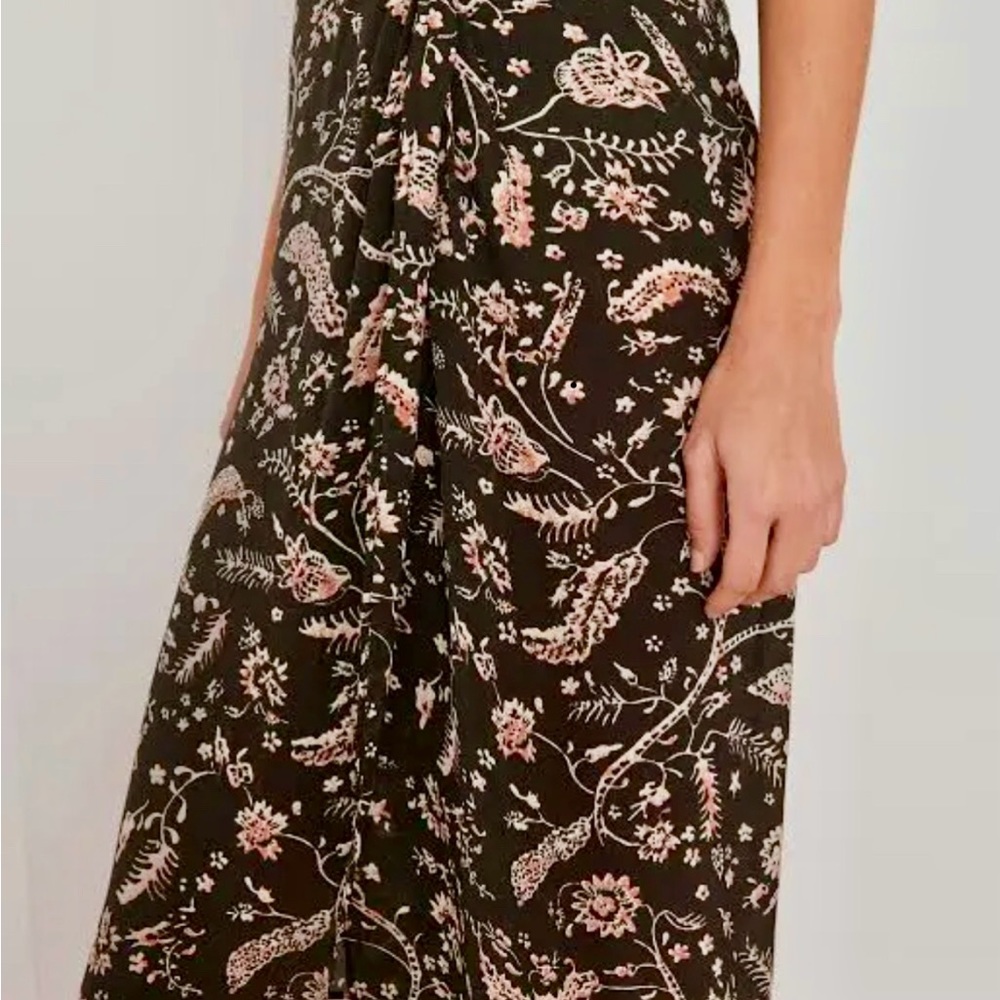 Ba&sh side drape Camille skirt, size 6 NWOT